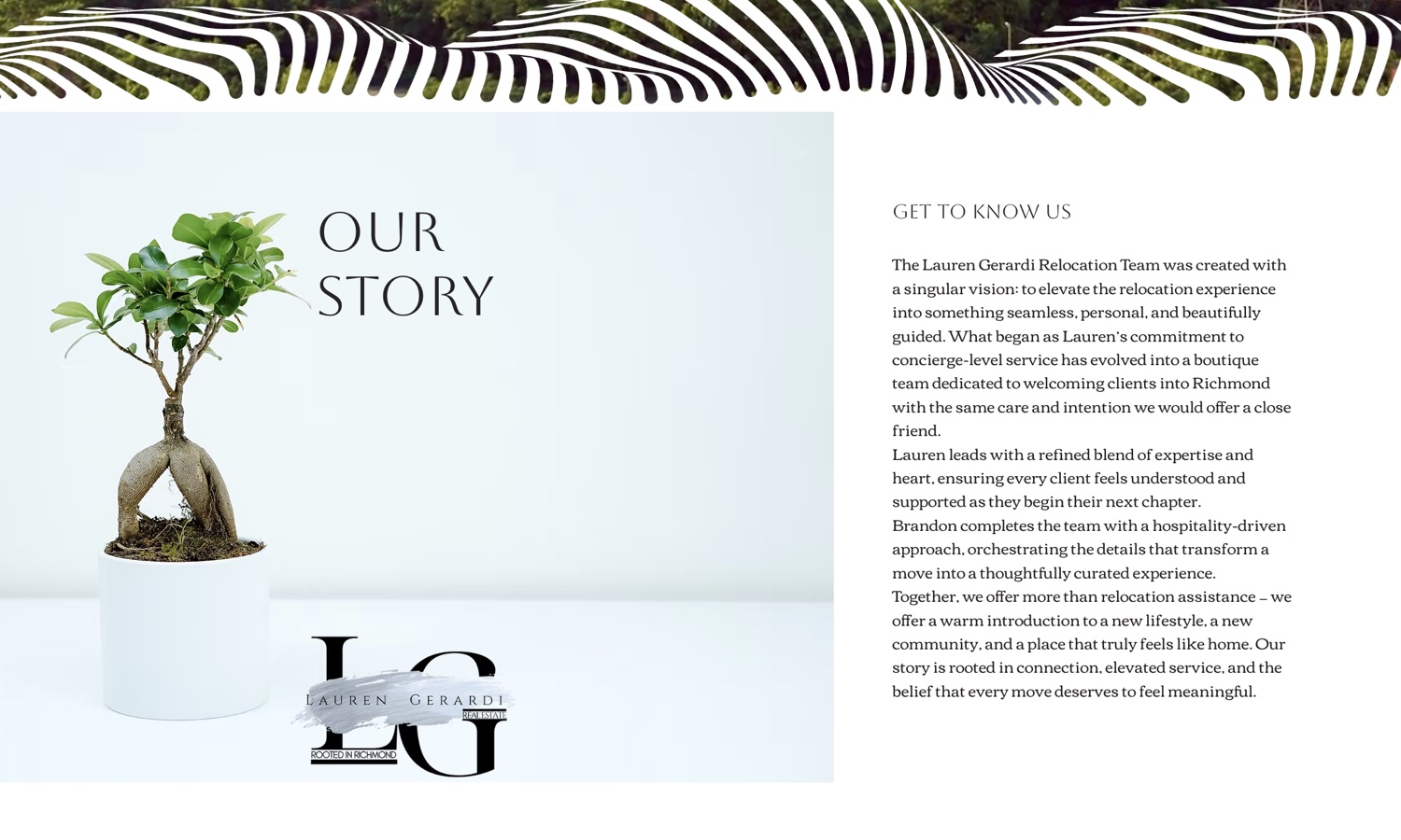 Lauren Gerardi brand story page